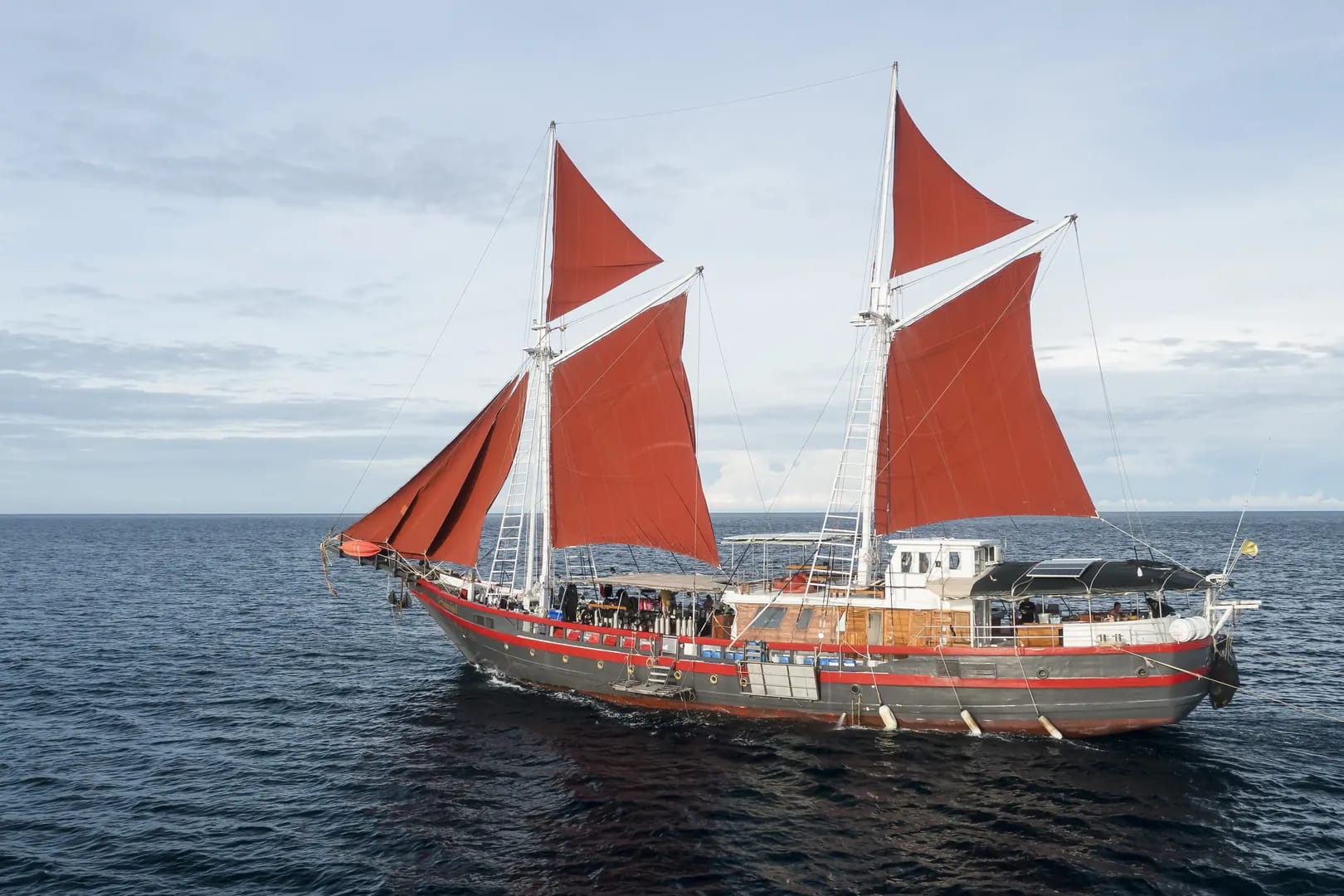 The Phinisi Thailand Liveaboard traditional sailing vessel